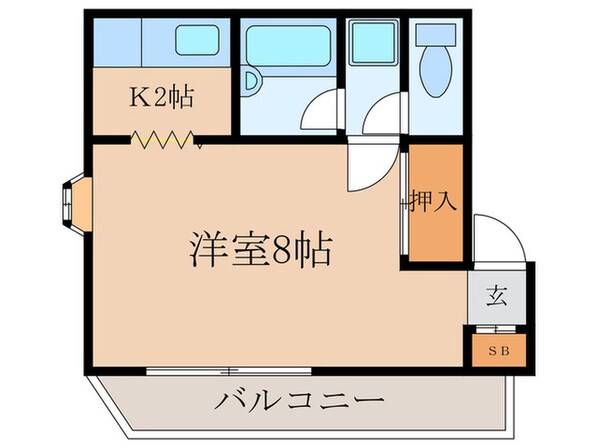 第３江口コ－ポの物件間取画像